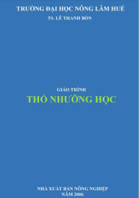 Giáo trình thổ nhưỡng học