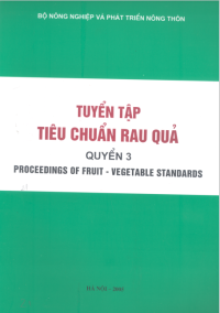 Image of Tuyển tập tiêu chuẩn rau quả - Quyển 3