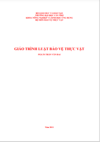 Image of Giáo trình luật bảo vệ thực vật