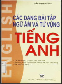 Image of Các dạng bài tập ngữ âm và từ vựng Tiếng Anh