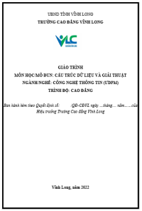 Image of Giáo trình Cấu trúc dữ liệu và Giải thuật