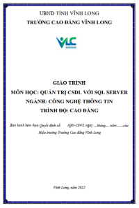 Image of Quản trị cơ sở dữ liệu với SQL server