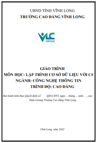Image of Lập trình CSDL với C#