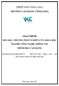 Image of PHƯƠNG PHÁP NGHIÊN CỨU KHOA HỌC