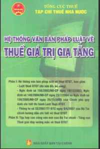 Image of Hệ thống văn bản pháp luật về thuế giá trị gia tăng