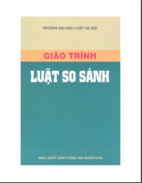 Image of Giáo trình luật so sánh