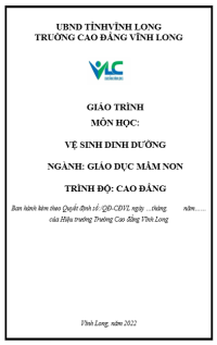 Image of Vệ sinh - Dinh dưỡng