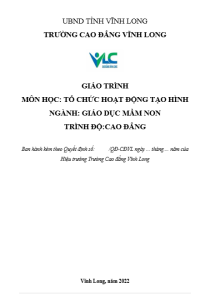 Image of TỔ CHỨC HOẠT ĐỘNG TẠO HÌNH