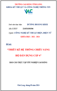 Image of THIẾT KẾ HỆ THỐNG CHIẾU SÁNG HỘ DÂN DỤNG CẤP 4